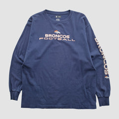 Denver Broncos NFL 2010s Long Sleeve T-shirt Navy Vintage | Fanatics