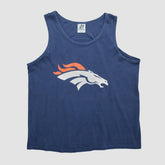 Denver Broncos Dynasty 90s Tank Navy Vintage | Fanatics