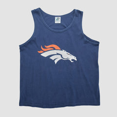 Denver Broncos Dynasty 90s Tank Navy Vintage | Fanatics