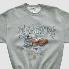 American Football Conference Jerzees 2003 Pullover Sweatshirt Dark Heather Gray Vintage | Fanatics