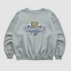Super Bowl XXXVIII Lee Apparel 2004 Pullover Sweatshirt Heather Gray Vintage | Fanatics