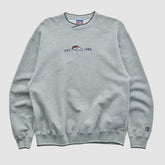 Denver Broncos Champion 2000s Pullover Sweatshirt Heather Gray Vintage | Fanatics