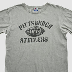 Pittsburgh Steelers Champion 90s T-shirt Heather Gray Vintage | Fanatics