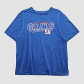 New York Giants Reebok 2000s T-shirt Blue Vintage | Fanatics