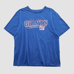 New York Giants Reebok 2000s T-shirt Blue Vintage | Fanatics