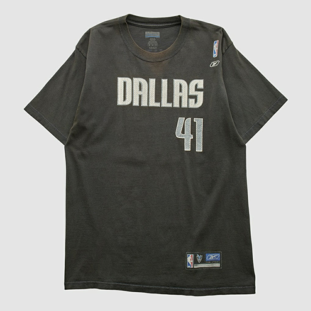 Dallas Mavericks Reebok 2000s T-shirt Black Vintage - NBA