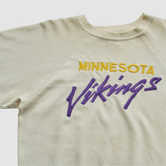 Minnesota Vikings Logo 7 80s Pullover Sweatshirt White Vintage | Fanatics