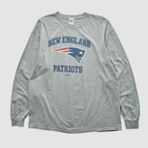 New England Patriots NFL 2000s Long Sleeve T-shirt Heather Gray Vintage | Fanatics