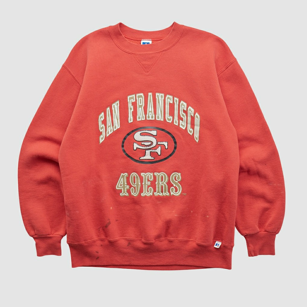 San Francisco 49ers Russell 90s Pullover Sweatshirt Red Vintage | Fanatics