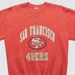 San Francisco 49ers Russell 90s Pullover Sweatshirt Red Vintage | Fanatics