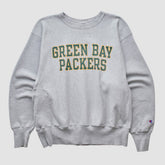 Green Bay Packers Champion 2000s Pullover Sweatshirt Heather Gray Vintage | Fanatics