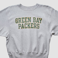 Green Bay Packers Champion 2000s Pullover Sweatshirt Heather Gray Vintage | Fanatics