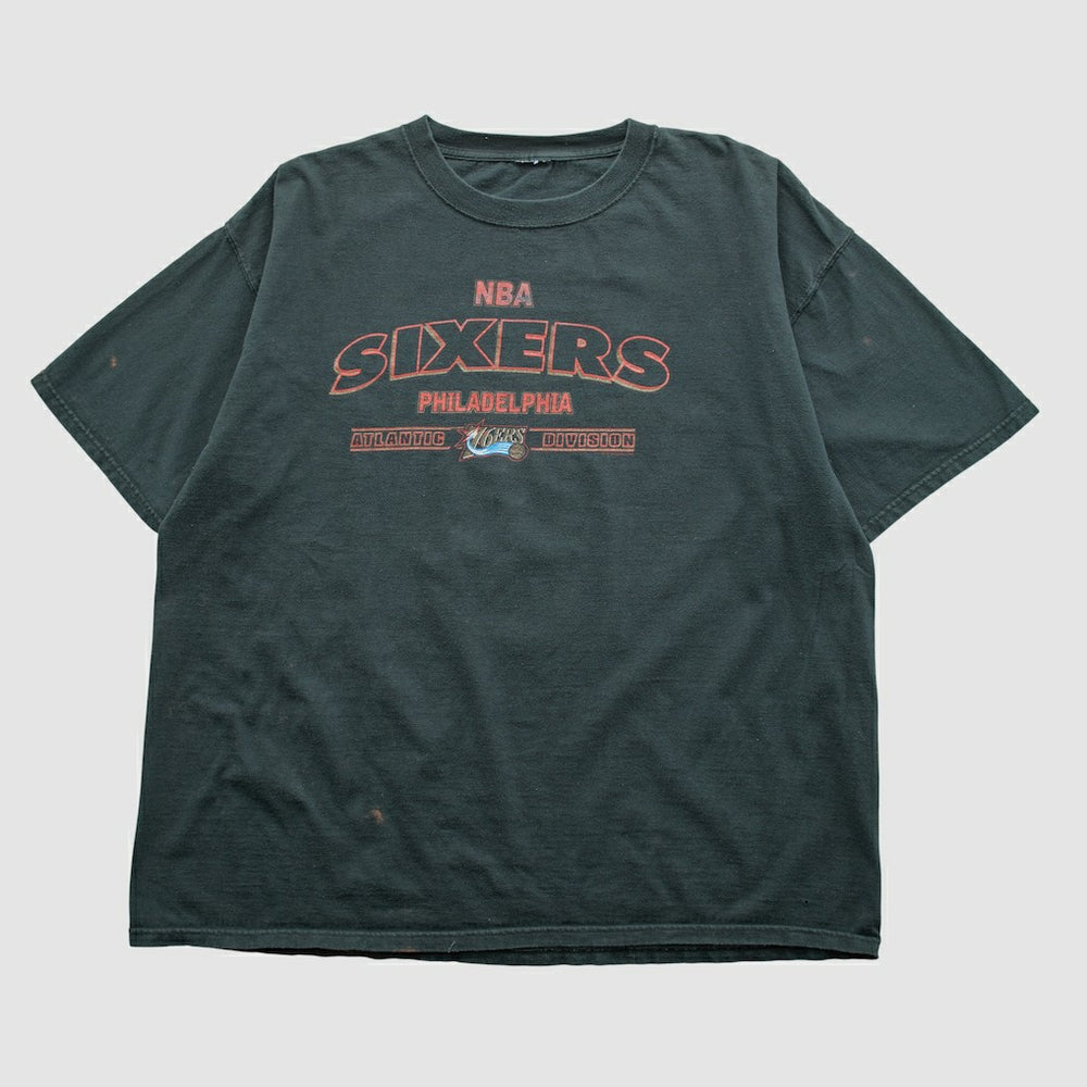 Philadelphia 76ers 2000s T-shirt Black Vintage - NBA