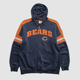 Chicago Bears NFL 2010s Hooded Full Zip Sweatshirt Navy Vintage | Fanatics
