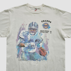 Dallas Cowboys Jerzees 1993 T-shirt White Vintage | Fanatics