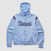 New England Patriots Reebok 2000s Hooded Full Zip Sweatshirt Light Blue Vintage | Fanatics
