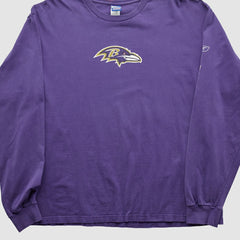 Baltimore Ravens Reebok 2000s Long Sleeve T-shirt Purple Vintage | Fanatics