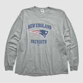 New England Patriots NFL 2000s Long Sleeve T-shirt Heather Gray Vintage | Fanatics