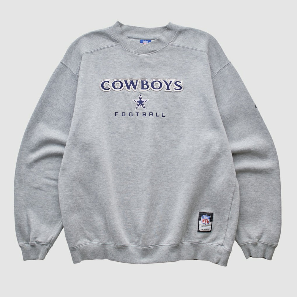 Dallas Cowboys Reebok 2000s Pullover Sweatshirt Heather Gray Vintage | Fanatics