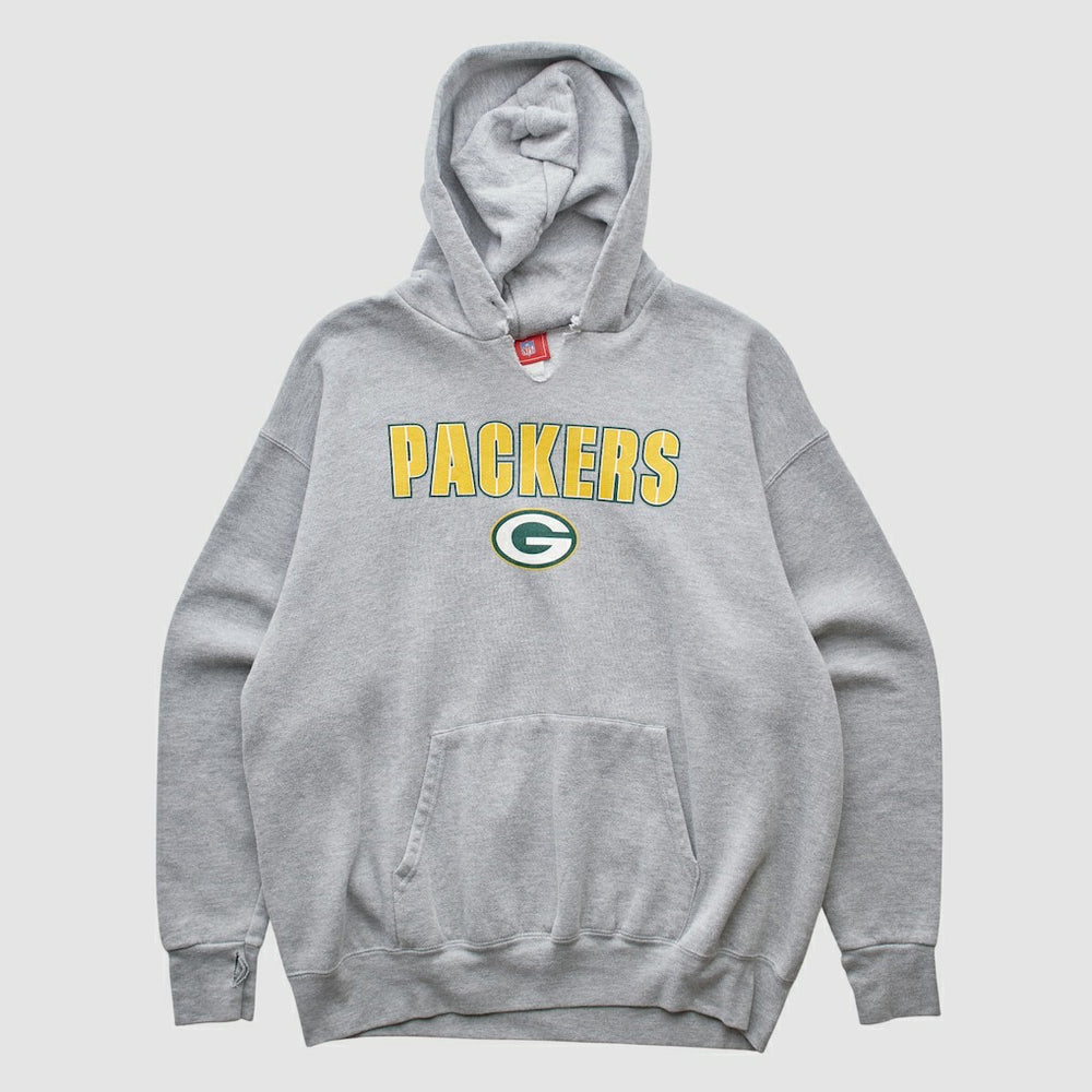 Green Bay Packers NFL 2000s Hooded Pullover Sweatshirt Heather Gray Vintage | Fanatics