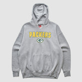 Green Bay Packers NFL 2000s Hooded Pullover Sweatshirt Heather Gray Vintage | Fanatics