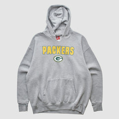 Green Bay Packers NFL 2000s Hooded Pullover Sweatshirt Heather Gray Vintage | Fanatics