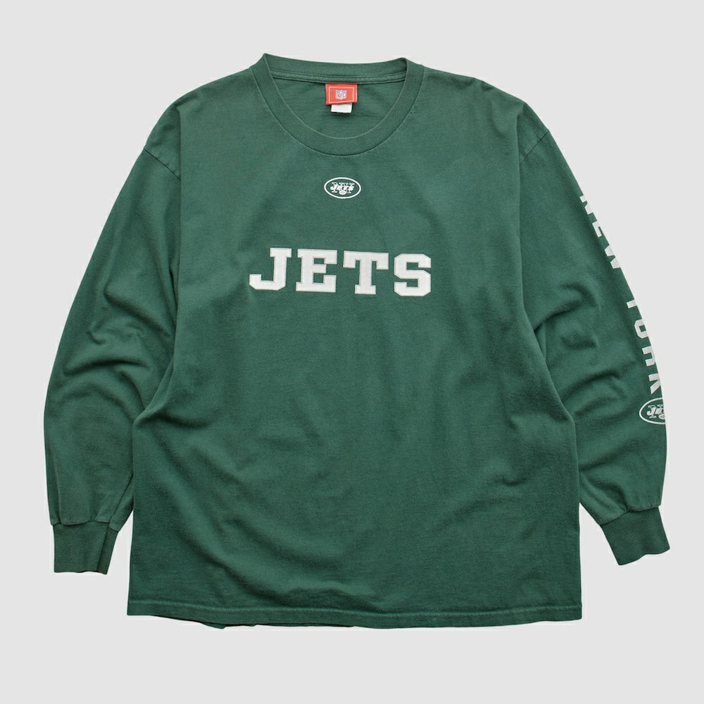 New York Jets NFL 2000s Long Sleeve T-shirt Green Vintage | Fanatics