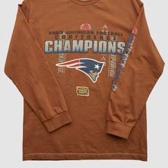New England Patriots Alstyle 2003 Long Sleeve T-shirt Clay Vintage | Fanatics