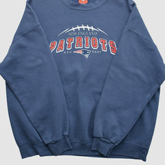 New England Patriots NFL 2000s Pullover Sweatshirt Navy Vintage | Fanatics