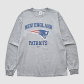 New England Patriots Reebok 2000s Long Sleeve T-shirt Heather Gray Vintage | Fanatics