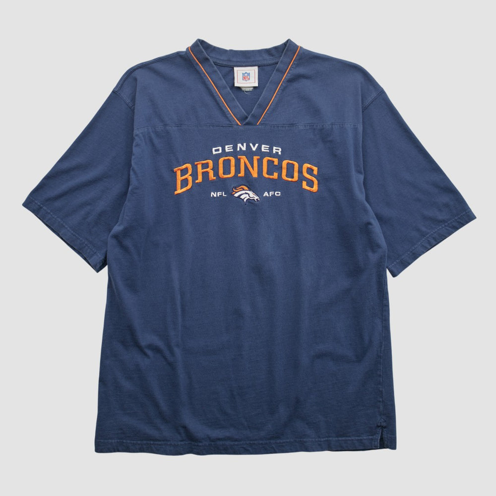 Denver Broncos NFL 2000s T-shirt Navy Real Vintage | Fanatics