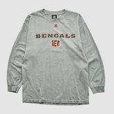 Cincinnati Bengals NFL 2010s Long Sleeve T-shirt Heather Gray Vintage | Fanatics