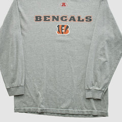 Cincinnati Bengals NFL 2010s Long Sleeve T-shirt Heather Gray Vintage | Fanatics