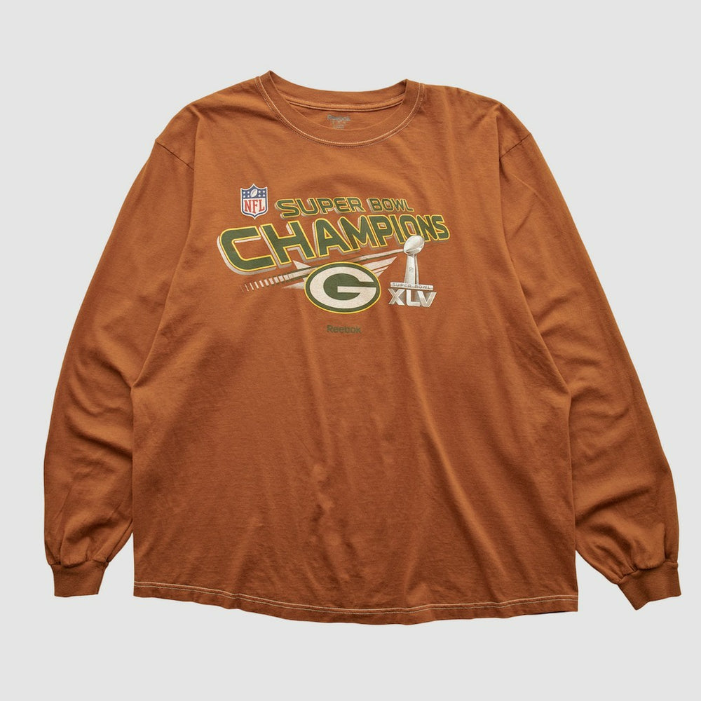 Super Bowl Champions XLV Reebok 2011 Long Sleeve T-shirt Clay Vintage | Fanatics