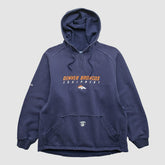 Denver Broncos Reebok 2000s Hooded Pullover Sweatshirt Navy Vintage | Fanatics