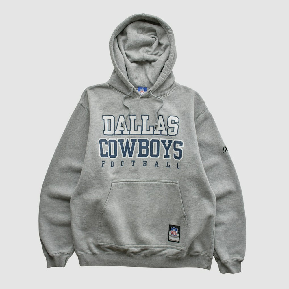 Dallas Cowboys Reebok 2000s Hooded Pullover Sweatshirt Heather Gray Vintage | Fanatics
