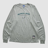 Philadelphia Eagles Reebok 2000s Long Sleeve T-shirt Heather Gray Vintage | Fanatics