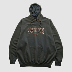 New England Patriots NFL 2000s Hooded Pullover Sweatshirt Black Vintage | Fanatics