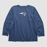 New England Patriots NFL 2000s Long Sleeve T-shirt Navy Vintage | Fanatics