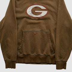 Green Bay Packers 2000s Hooded Pullover Sweatshirt Brown Vintage | Fanatics