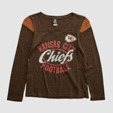 Kansas City Chiefs NFL 2010s Long Sleeve T-shirt Brown Vintage | Fanatics