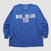 New York Giants NFL 2010s Long Sleeve T-shirt Blue Vintage | Fanatics