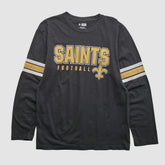 New Orleans Saints NFL 2010s Long Sleeve T-shirt Black Vintage | Fanatics
