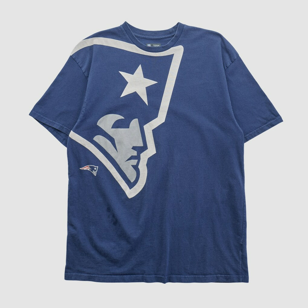 New England Patriots NFL 2000s T-shirt Navy Vintage | Fanatics