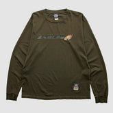 Philadelphia Eagles Reebok 2000s Long Sleeve T-shirt Brown Vintage | Fanatics