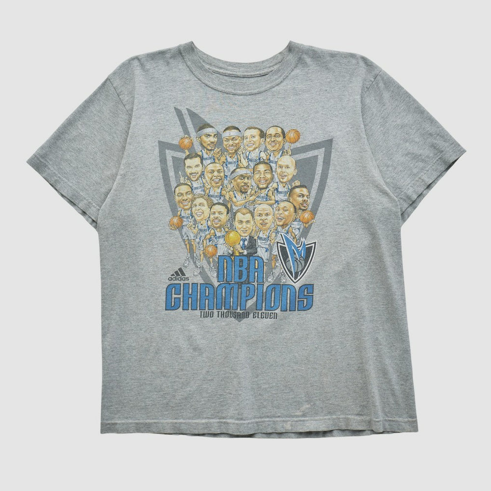 Dallas Mavericks 2011 T-shirt Heather Gray Vintage - NBA