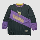 Minnesota Vikings Mirage 90s Long Sleeve T-shirt Black Vintage | Fanatics