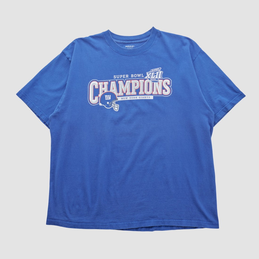 New York Giants Reebok 2008 T-shirt Blue Vintage | Fanatics