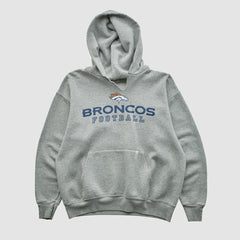 Denver Broncos NFL 2000s Hooded Pullover Sweatshirt Heather Gray Vintage | Fanatics