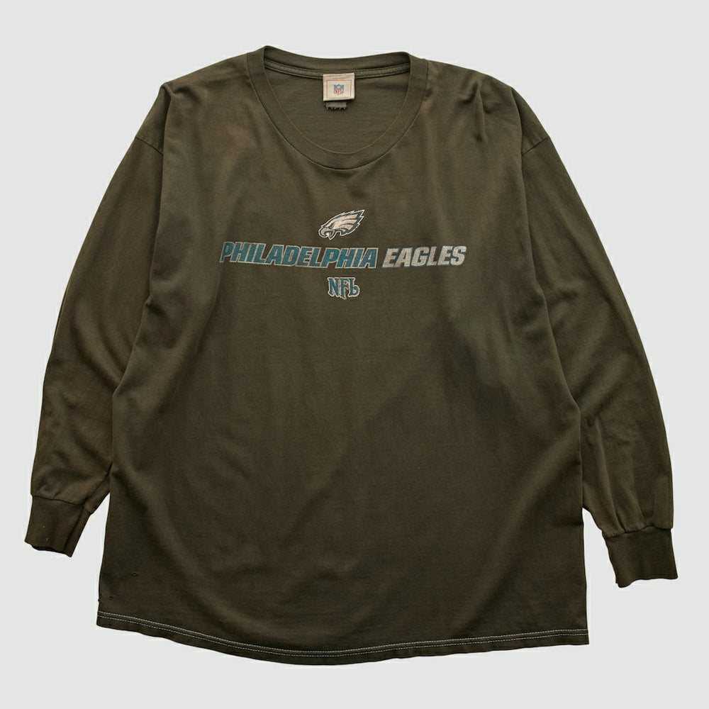 Philadelphia Eagles NFL 2000s Long Sleeve T-shirt Brown Vintage | Fanatics